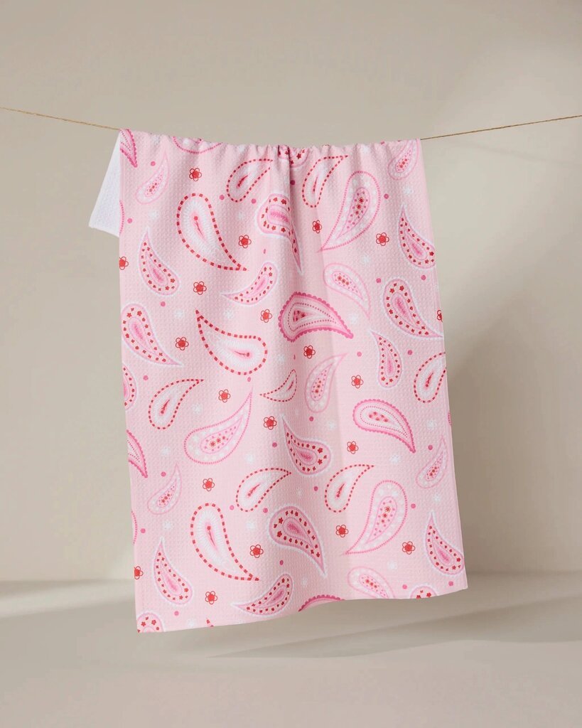 Sweet Paisley Geometry Tea Towel