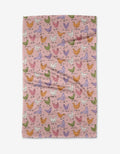 Spring Chickens Geometry Tea Towel