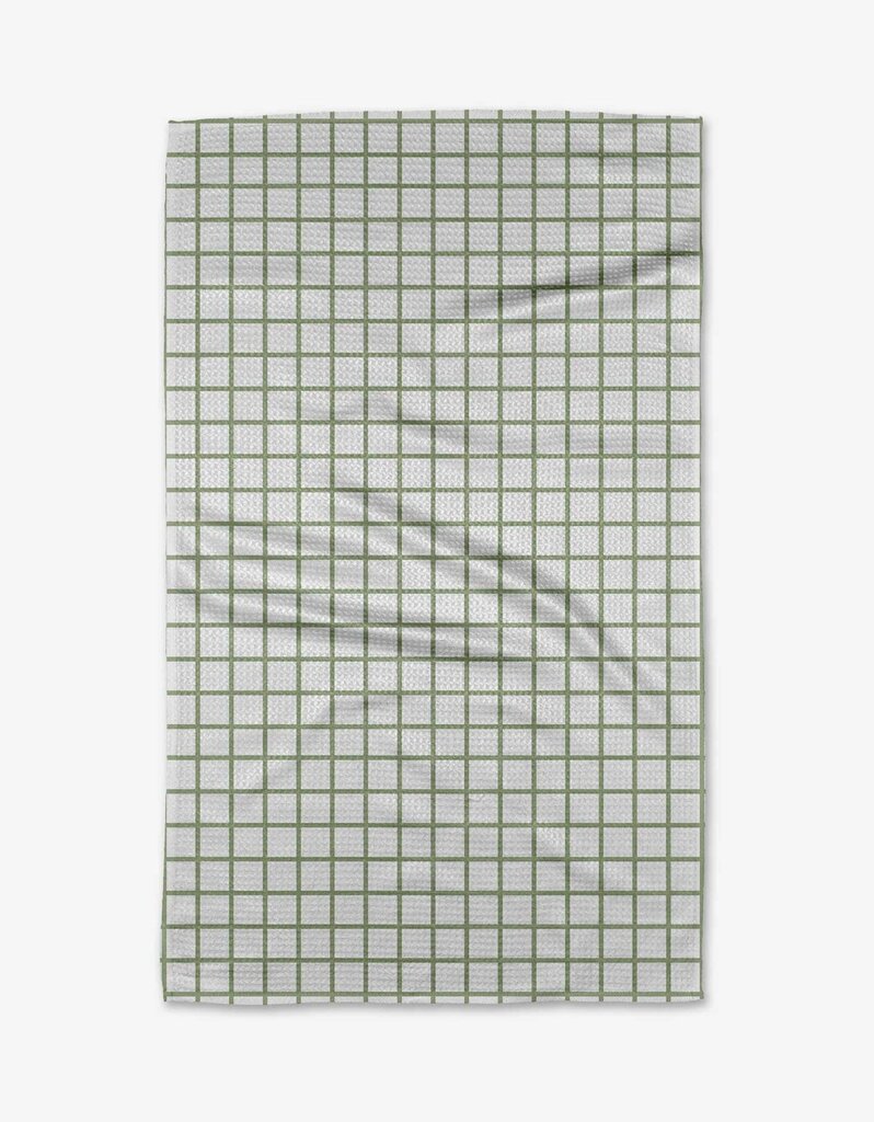 Sweet Mint Geometry Tea Towel