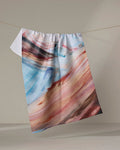 Golden Hour In The Rockies Geometry Tea Towel