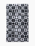 Checkered XOXO Geometry Tea Towel