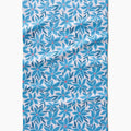 Winter Poinsettia Geometry Tea Towel