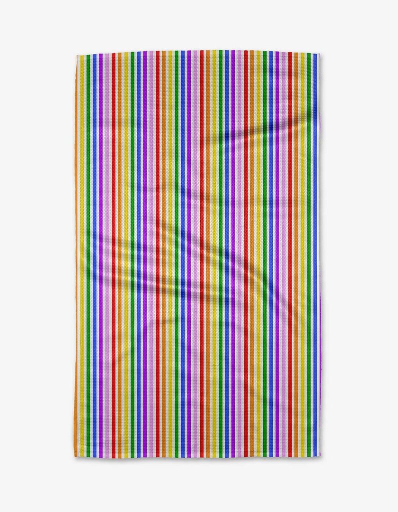 Rainbow Harmony Geometry Tea Towel