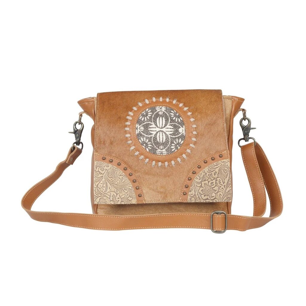 Vintage Hues Leather & Hairon Myra Bag S-4397