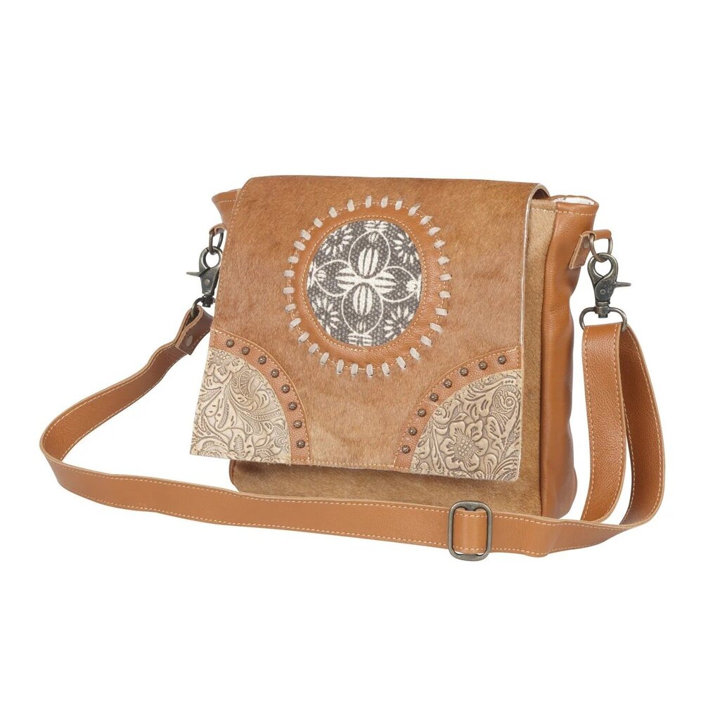 Vintage Hues Leather & Hairon Myra Bag S-4397