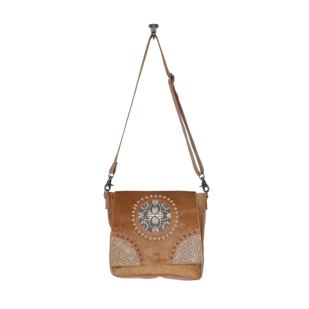 Vintage Hues Leather & Hairon Myra Bag S-4397