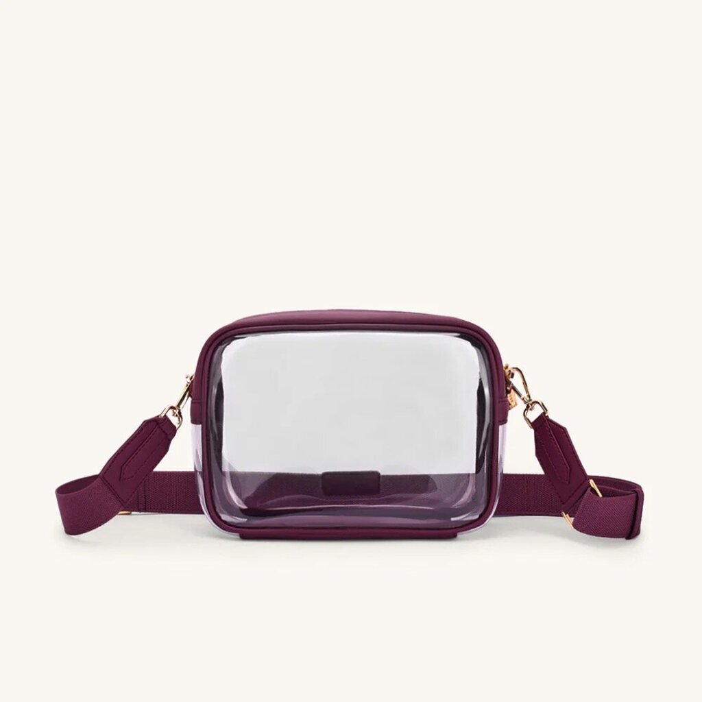 Mira & Moss Cleo Clear Myra Bag Plum MM-00093