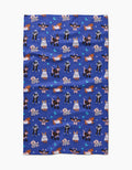 Halloween Hounds Geometry Tea Towel