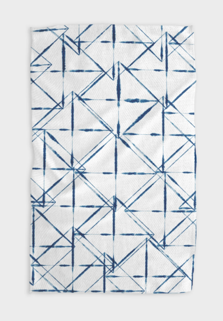 Glass Diamonds Geometry Tea Towel