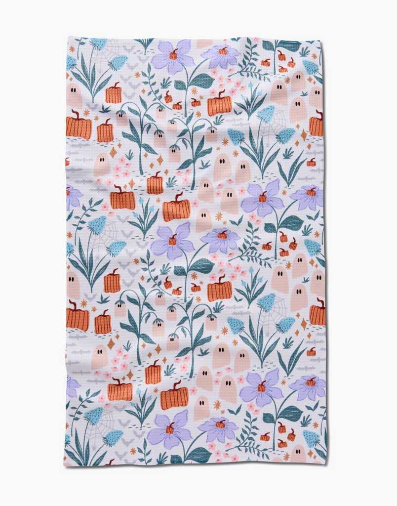 Ghosts In The Garden Geometry Tea Towel