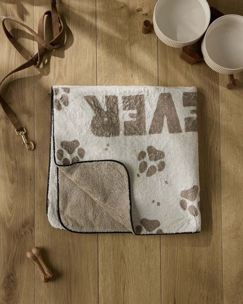 Fur Ever Friends Plush Geometry Towel