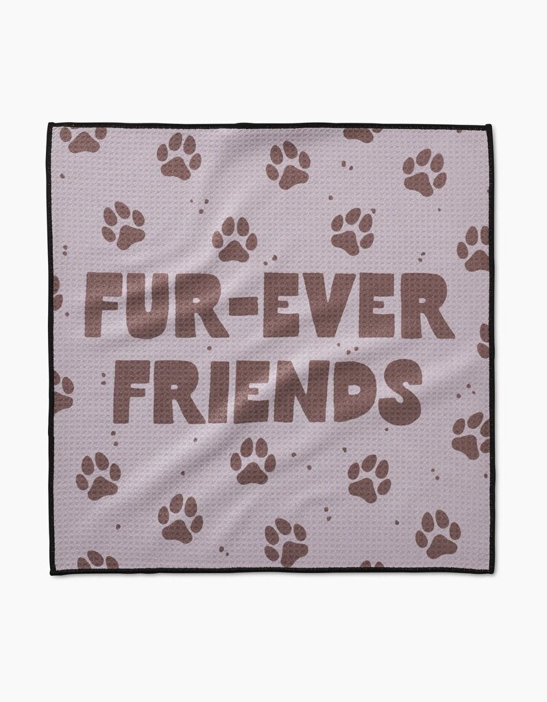 Fur Ever Friends Geometry PAW Towel