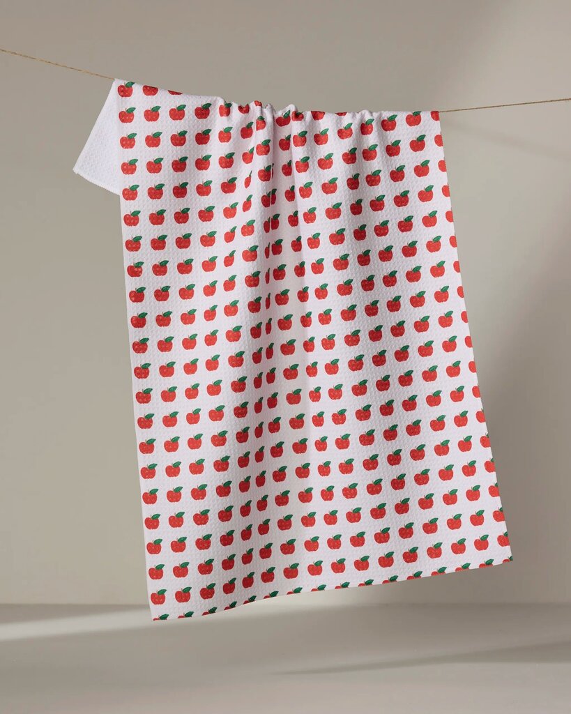 Apple Grove Geometry Tea Towel
