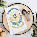 Happy Hanukkah Menorah Star Tea Towel TT-5054