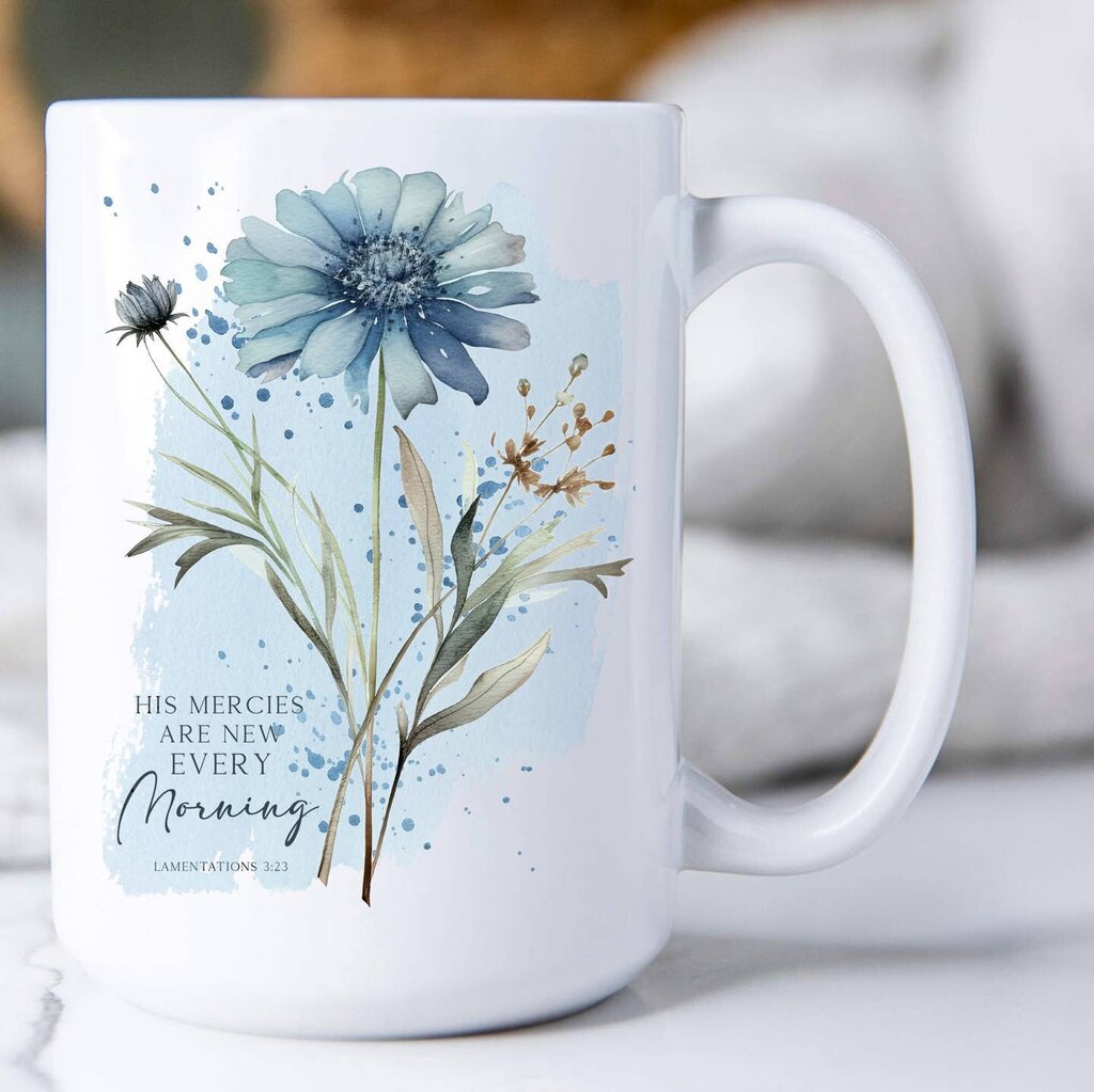 Spiritual His Mercies are New 15 oz MUG-4106