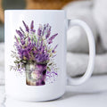 Spring Garden Lavender Bouquet 15 oz MUG-1187