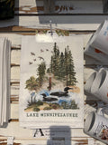 Loons On Lake Winni Flour Sack Tea Towel TT-10234
