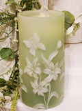 Lily Fountain Candle GREEN LC3258 GRN