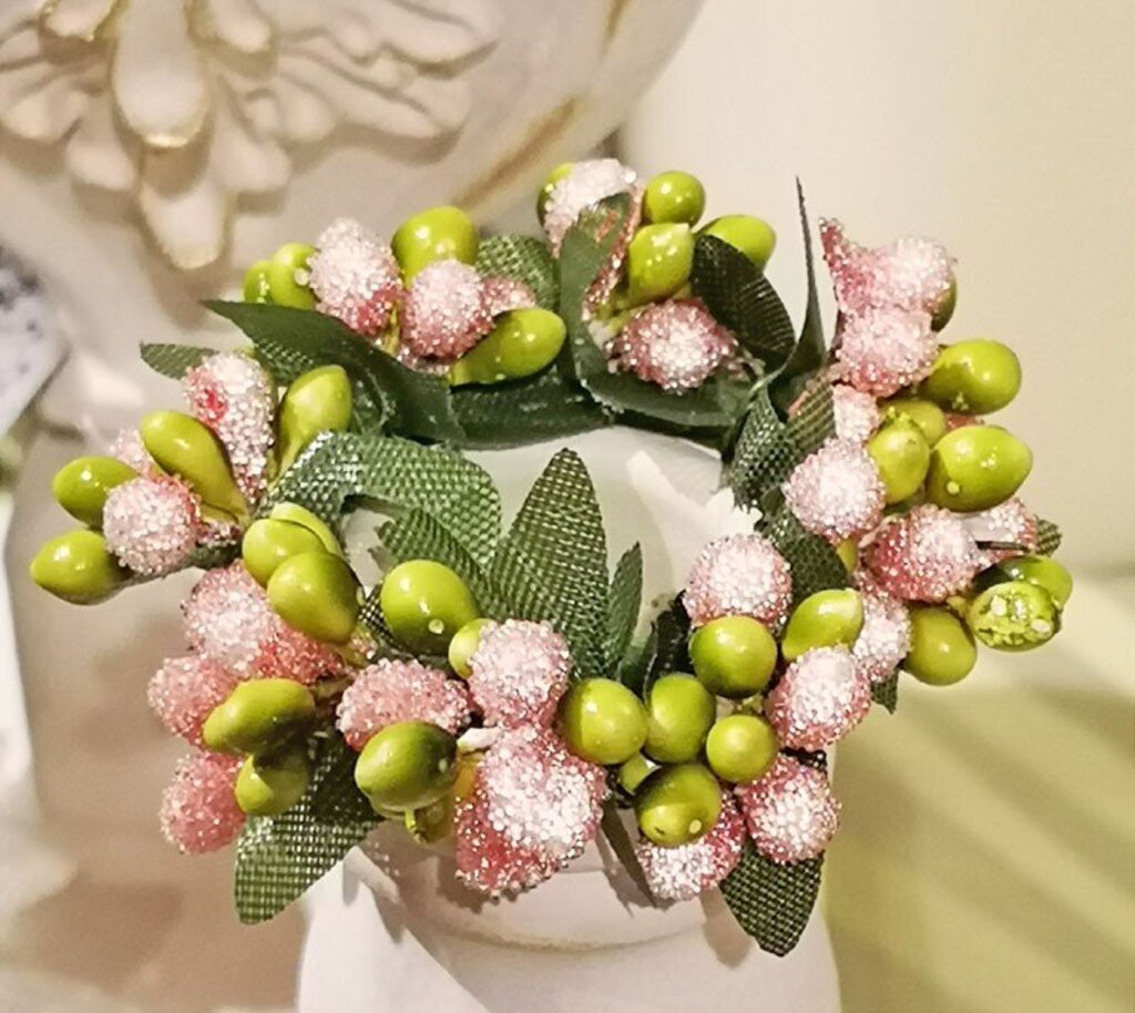 .75" Mini Berry Taper Candle Ring CR100S PKGR