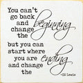 You Can't Go Back 7X7 Sign OLD COTTAGE WHITE t6219