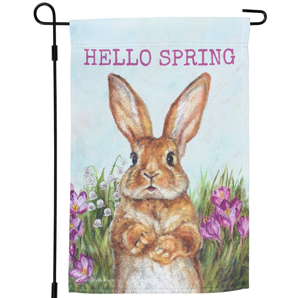 Spring Garden Bunny Flag 122393
