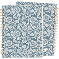 Blue Florals Spiral Notebook 119036