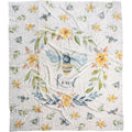 Bee Floral Throw Blanket 50X60 109746