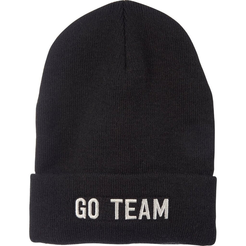 GO TEAM Black Beanie 114879