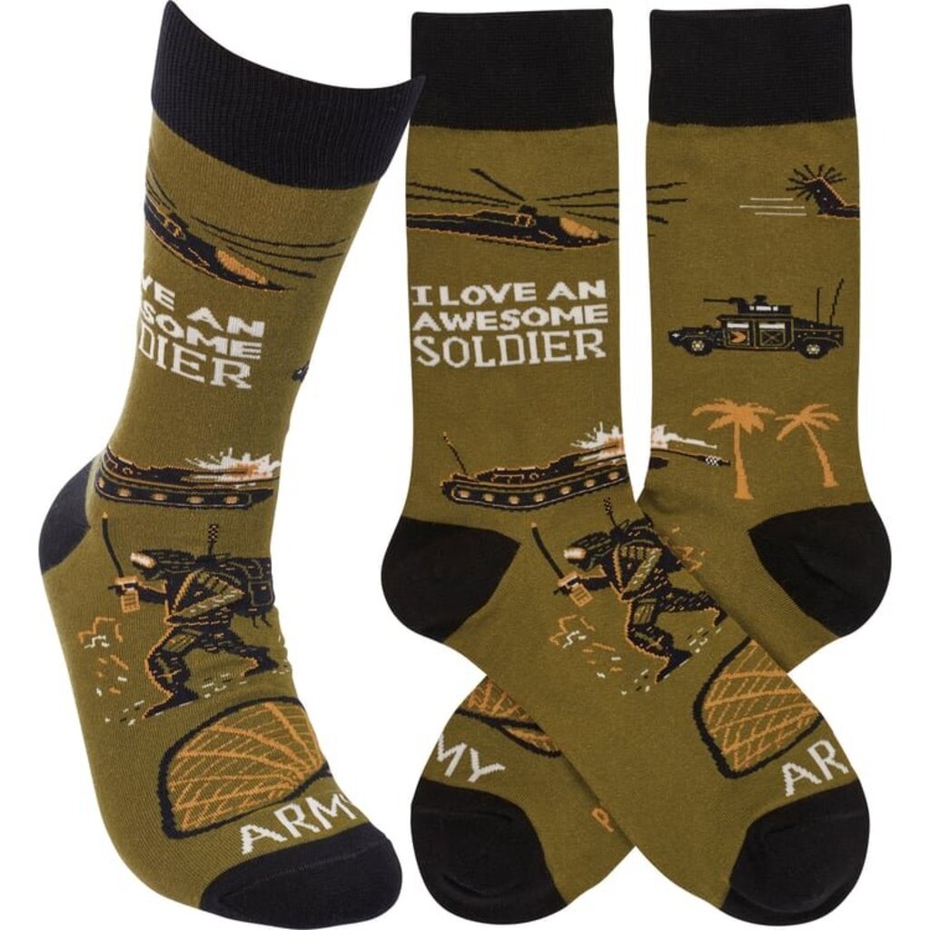 Awesome Soldier Socks 115041