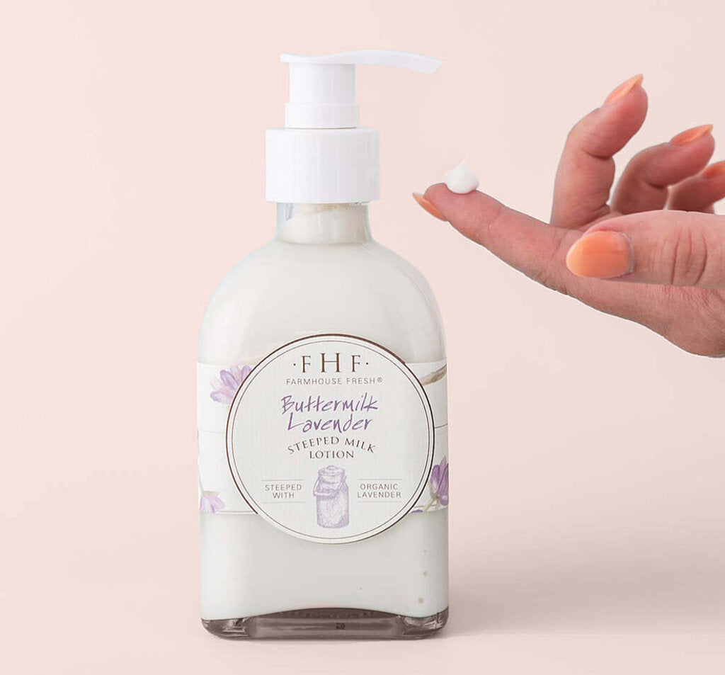 BUTTERMILK LAVENDER Steeped Milk Lotion Pump 8 oz