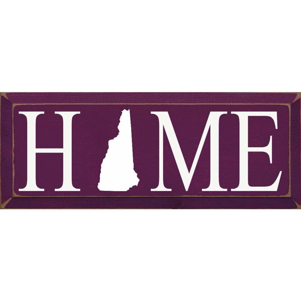 NH HOME Sign 7X18 ELDERBERRY 8116-STATE