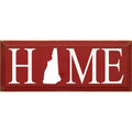 NH HOME Sign 7X18 RED 8116-STATE