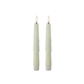 CREAM Drip LED 8" Timer Taper Candle 19642A-CR