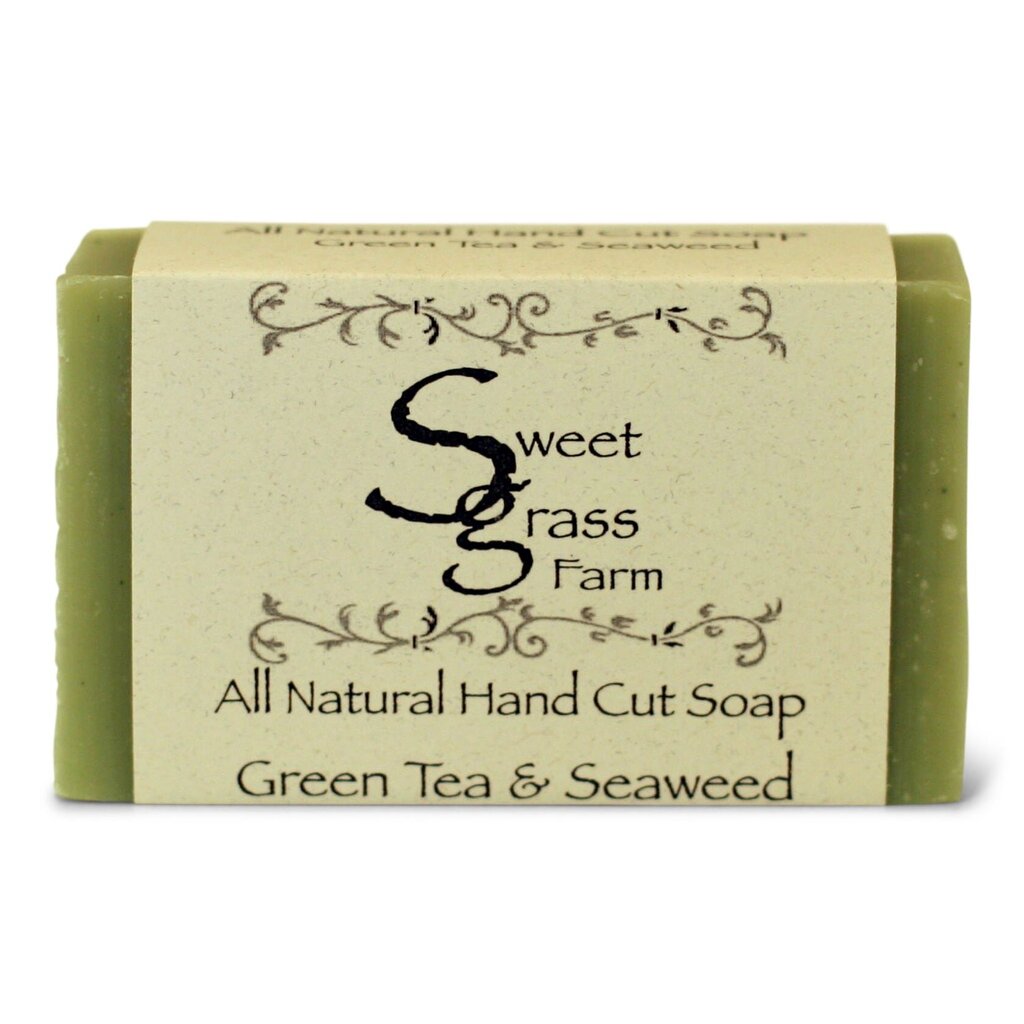 Green Tea & Seaweed Hand Cut Soap 3.8 OZ