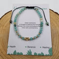 Amazonite Natural Stone Heart Bracelet 4mm CHAK1802
