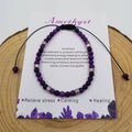 Natural Amethyst Healing Chakra Bracelet CHAK1454-1