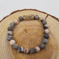 SISTER Handmade Natural Stone Beaded Bracelet GREY