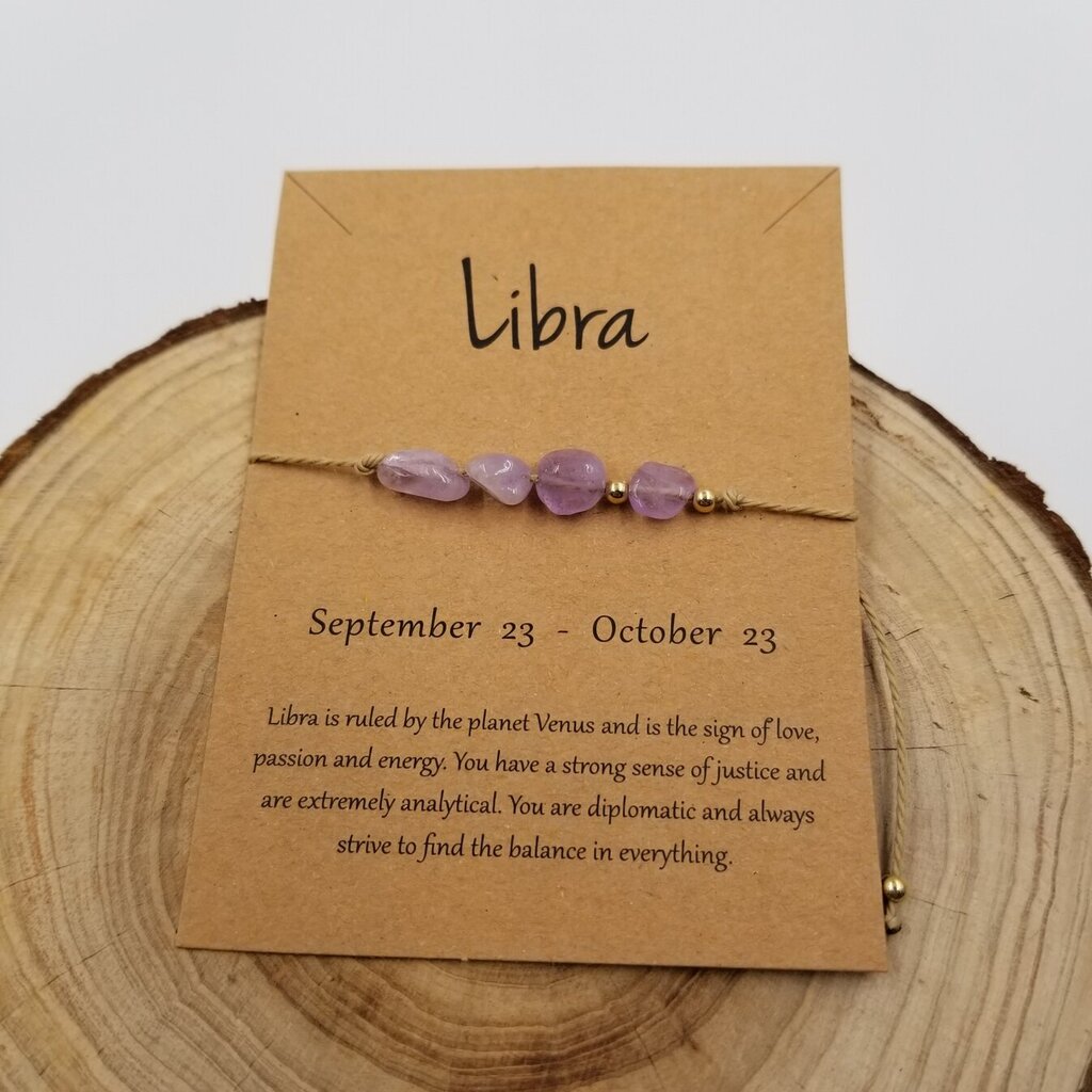 Natural Stone Handwoven Bracelet LIBRA