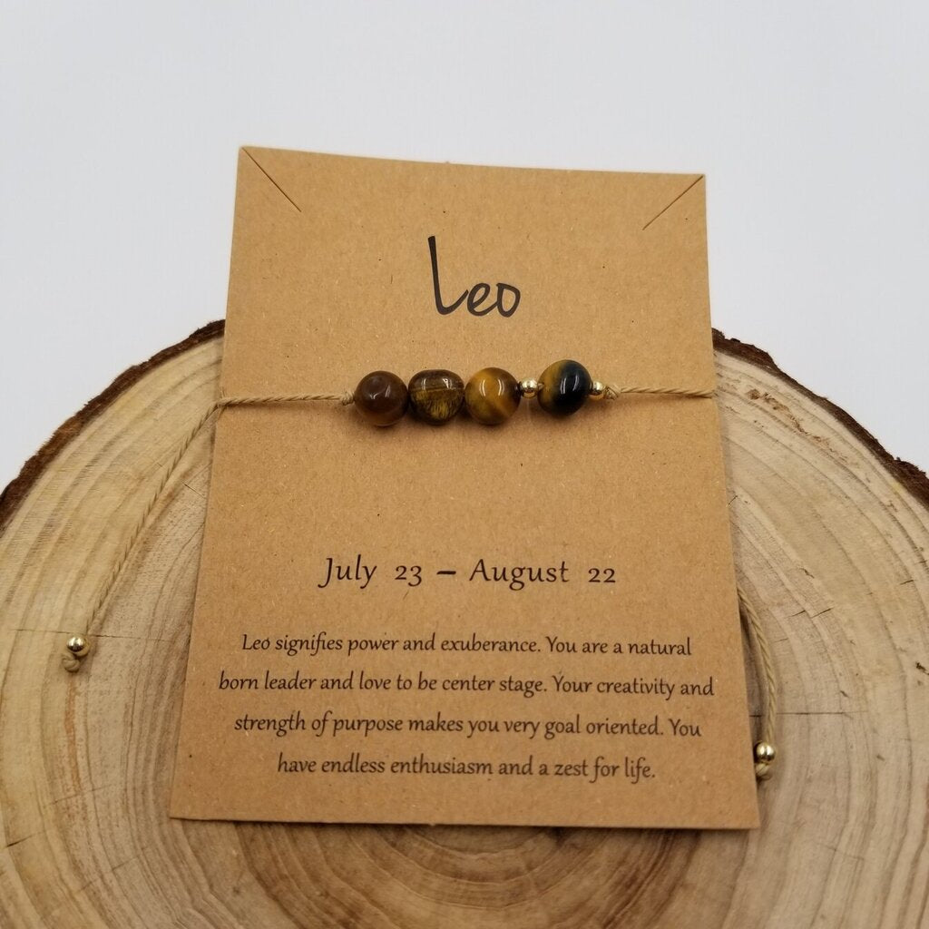 Natural Stone Handwoven Bracelet LEO