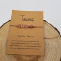 Natural Stone Handwoven Bracelet TAURUS