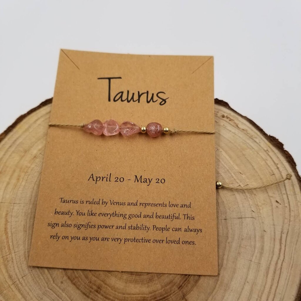 Natural Stone Handwoven Bracelet TAURUS