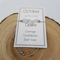 Handmade Birthday Stone Natural Stone Bracelet OCTOBER