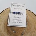 Handmade Birthday Stone Natural Stone Bracelet SEPTEMBER