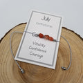 Handmade Birthday Stone Natural Stone Bracelet JULY
