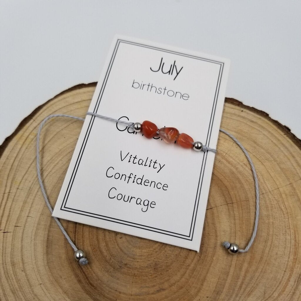 Handmade Birthday Stone Natural Stone Bracelet JULY