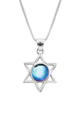 Star of David Pendant Polished BLUE PEN-304-PB