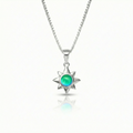 Teeny Star Pendant Polished GREEN PEN-046-PG