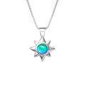 Teeny Star Pendant Polished AQUA PEN-046-PA