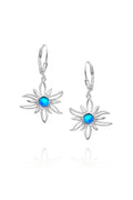 Sun Earrings Polished BLUE EAR-520-PB