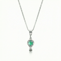 Small Balloon Pendant Frosted GREEN PEN-115-FG
